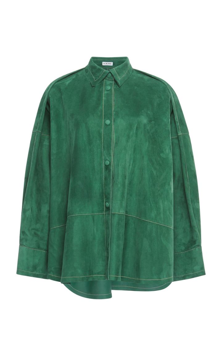Loewe Collared Suede Shirt