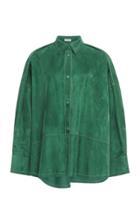 Loewe Collared Suede Shirt