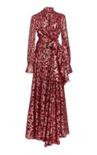 Jonathan Simkhai Metallic Jacquard Wrap Dress