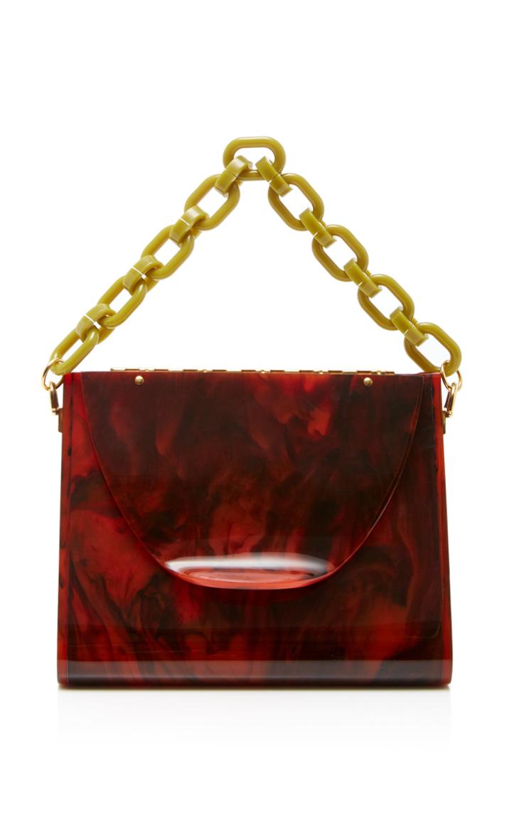 Edie Parker Triangle Solid Top Handle