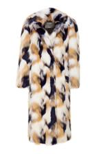 Givenchy Oversized Patchwork-effect Faux Fur Coat