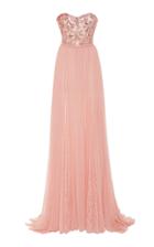 Moda Operandi Pamella Roland Strapless Sequin-embroidered Chiffon Dress Size: 2