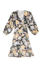 Moda Operandi Bytimo Floral Cotton Mini Wrap Dress