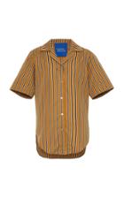 Moda Operandi Simon Miller Dade Striped Cotton Button-down Shirt Size: Xs
