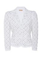 Michael Kors Collection Crystal Cotton Blazer