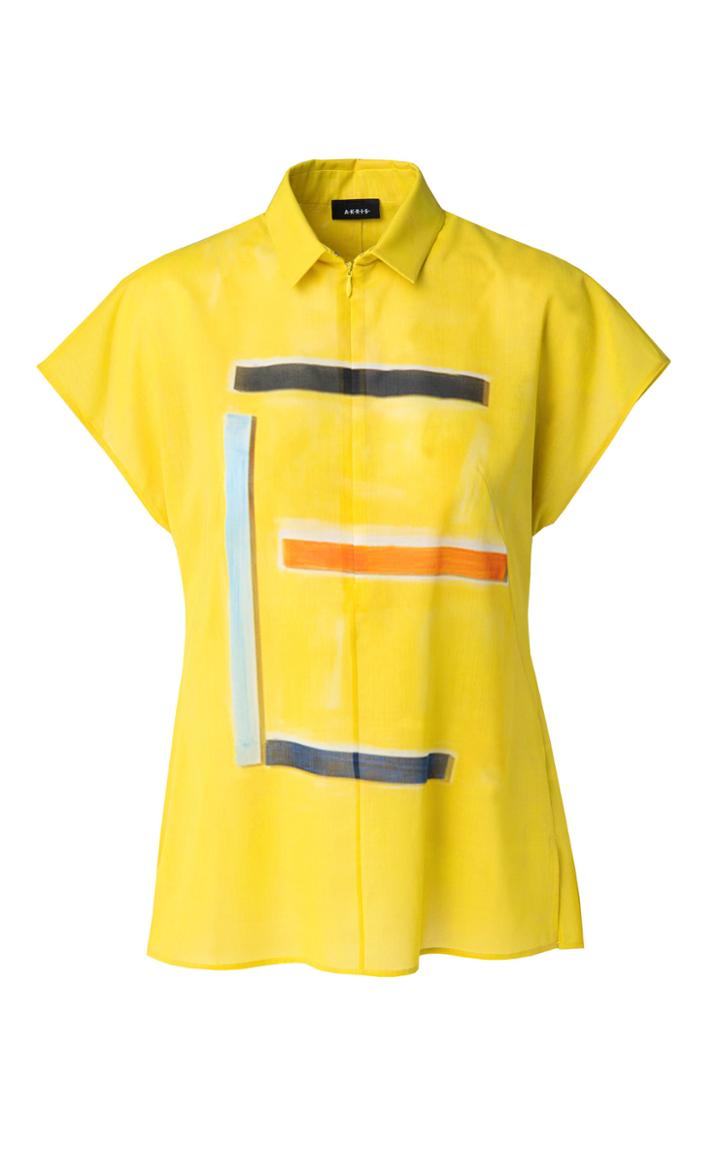 Moda Operandi Akris Printed Cotton Tunic Top