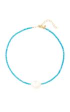 Joie Digiovanni Gold-filled, Turquoise And Pearl Necklace