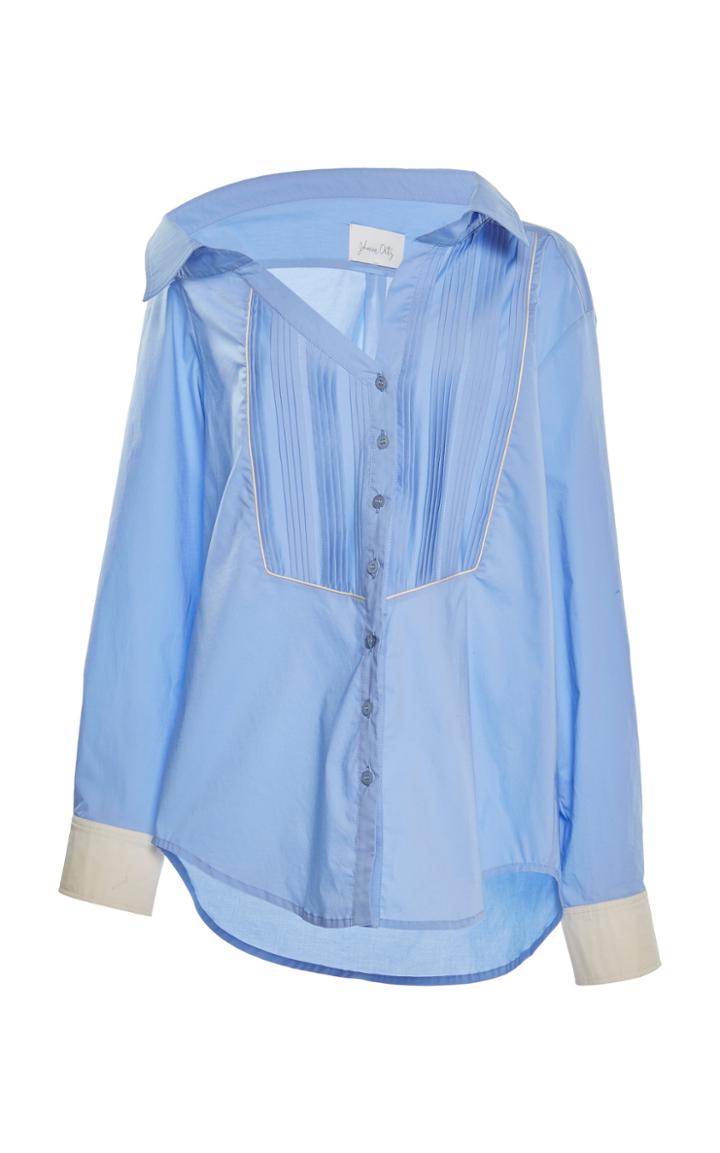 Johanna Ortiz Manly Blues Collared Poplin Shirt