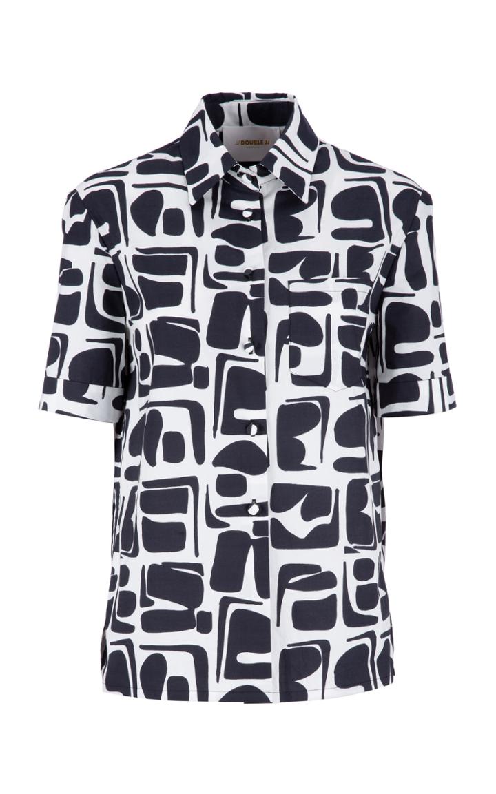 La Doublej Clerk Cotton Button Down Top