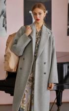 Red Valentino Double-breasted Wool-blend Coat