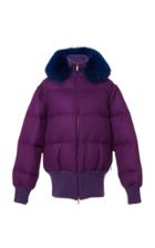 Prabal Gurung Ahmi Fox Collar Puffer Jacket