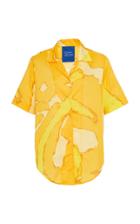 Moda Operandi Simon Miller Dade Notched Collar Cotton Shirt Size: Xs