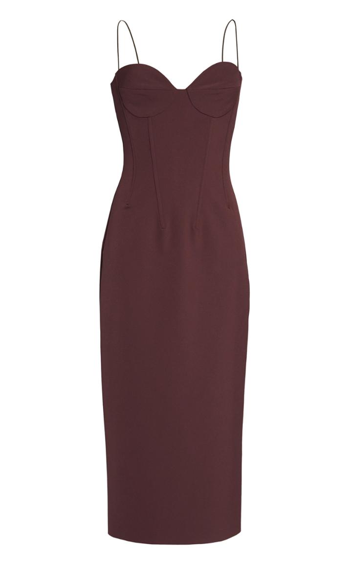 Lake Studio Sleeveless Fitted Jersey Midi Dress