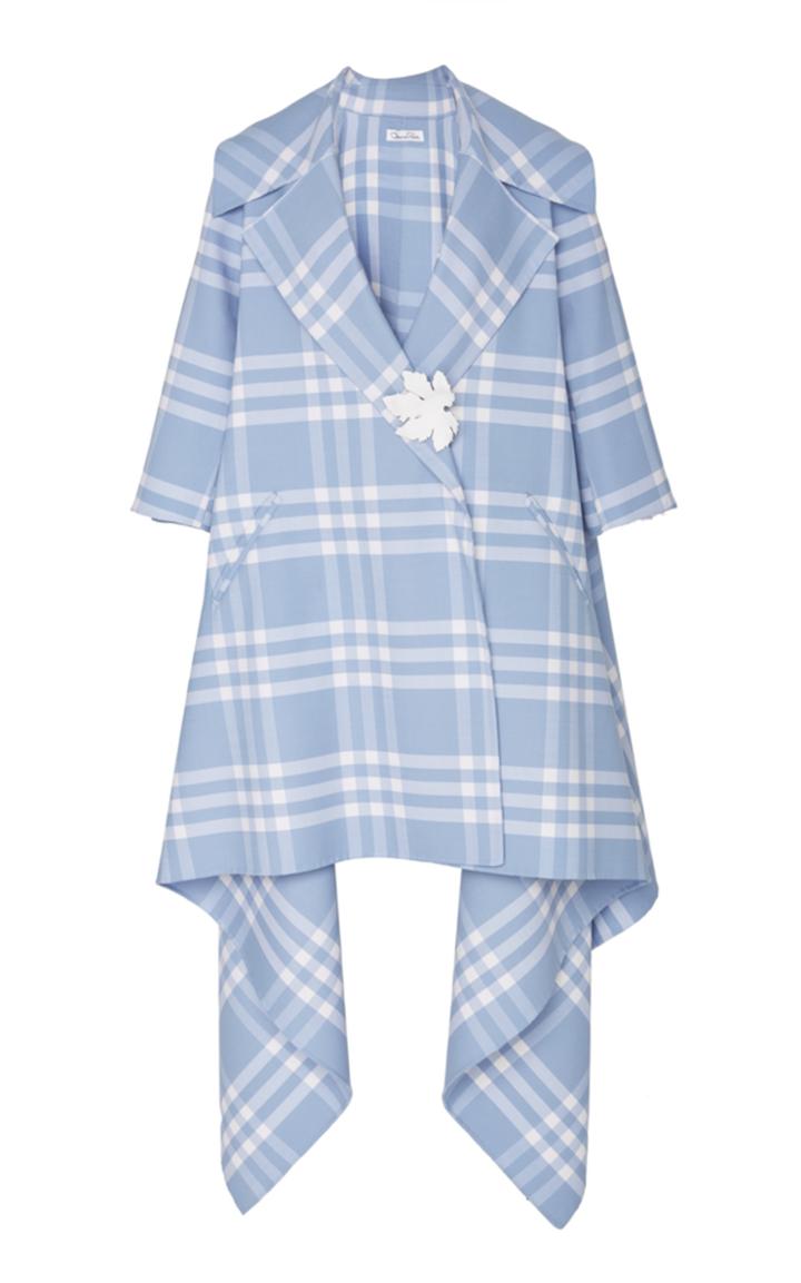 Oscar De La Renta Plaid Coat