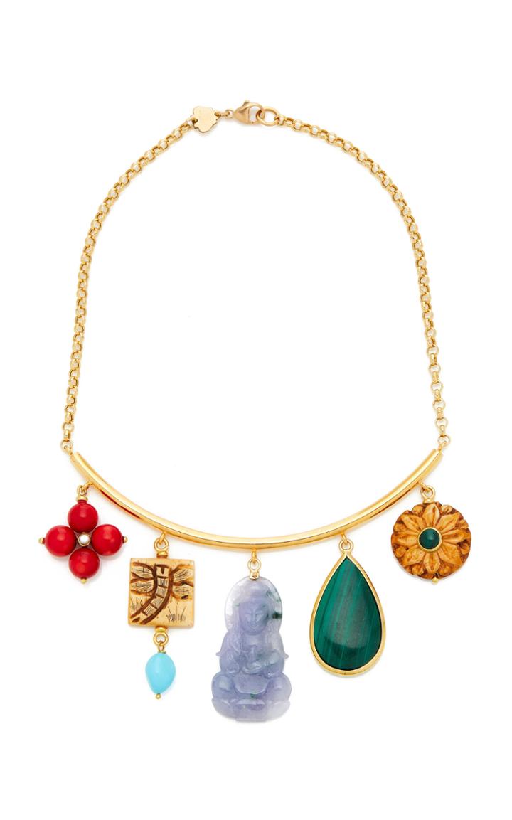 Grazia & Marica Vozza Necklace Stone Charms