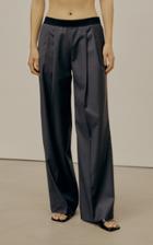 Moda Operandi Low Classic Pleated Wool-blend Wide-leg Trousers