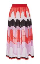 Emilio Pucci High Waist Retro Print Midi Skirt