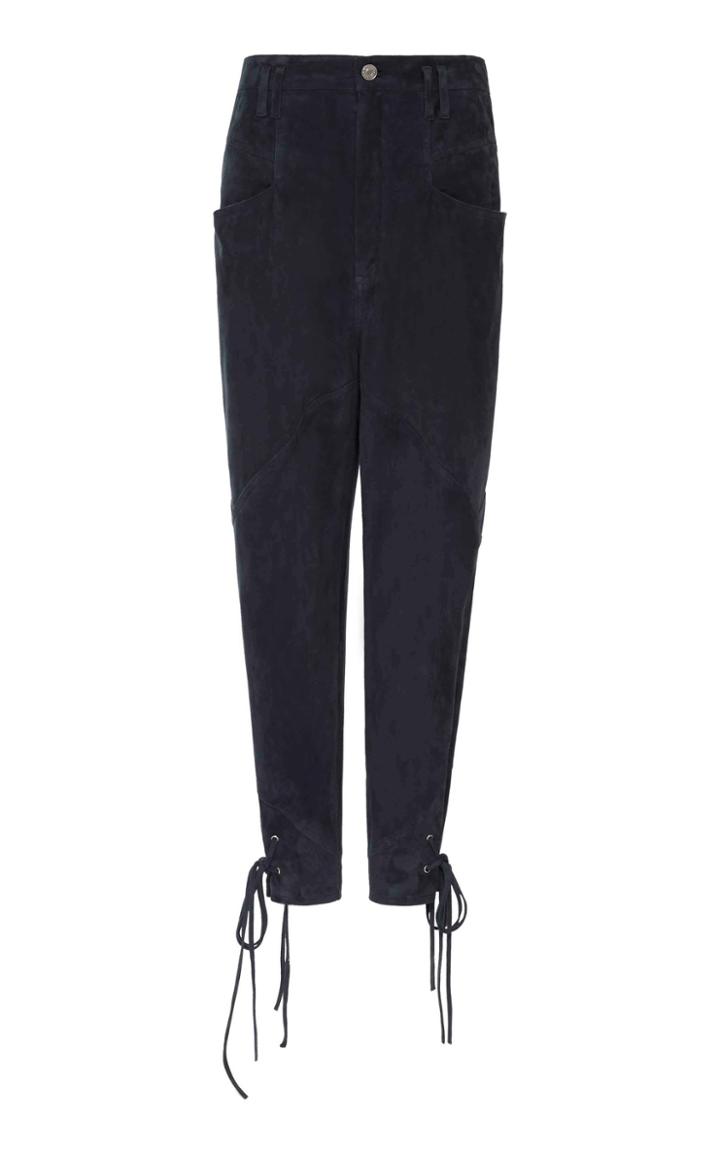 Moda Operandi Isabel Marant Adeloisa Mid-rise Leather Pants Size: 36