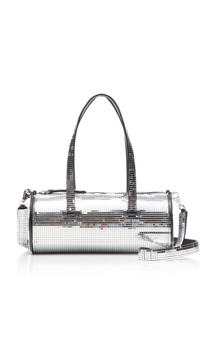 Les Petits Joueurs Emma Mirrored Leather Shoulder Bag