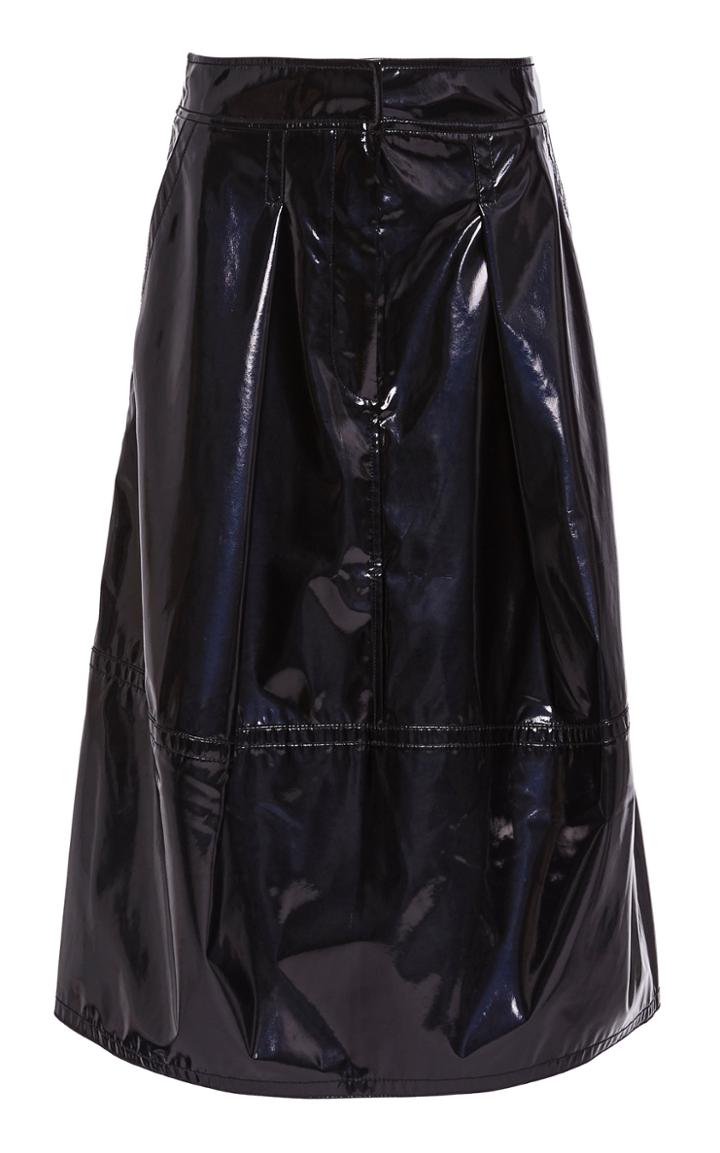 Tibi Patent Sculpted Skirt