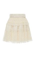 Alexis Yakira Cotton Ruffle Mini Skirt