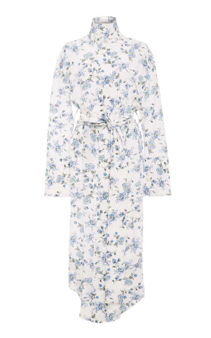 Arias Print Signature Midi Blouse Dress