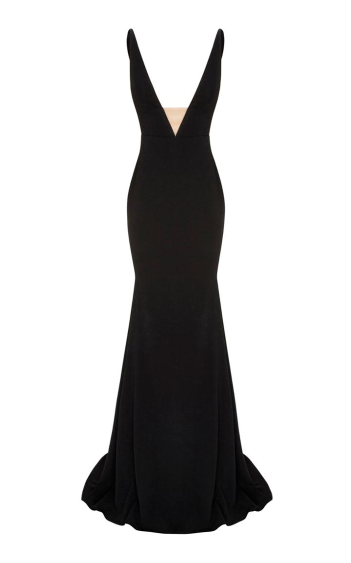 Alex Perry Ada Open V-neck Gown