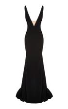 Alex Perry Ada Open V-neck Gown