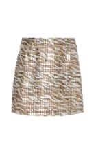 Moda Operandi Anas Jourden Zebra-print A-line Mini Skirt Size: 34
