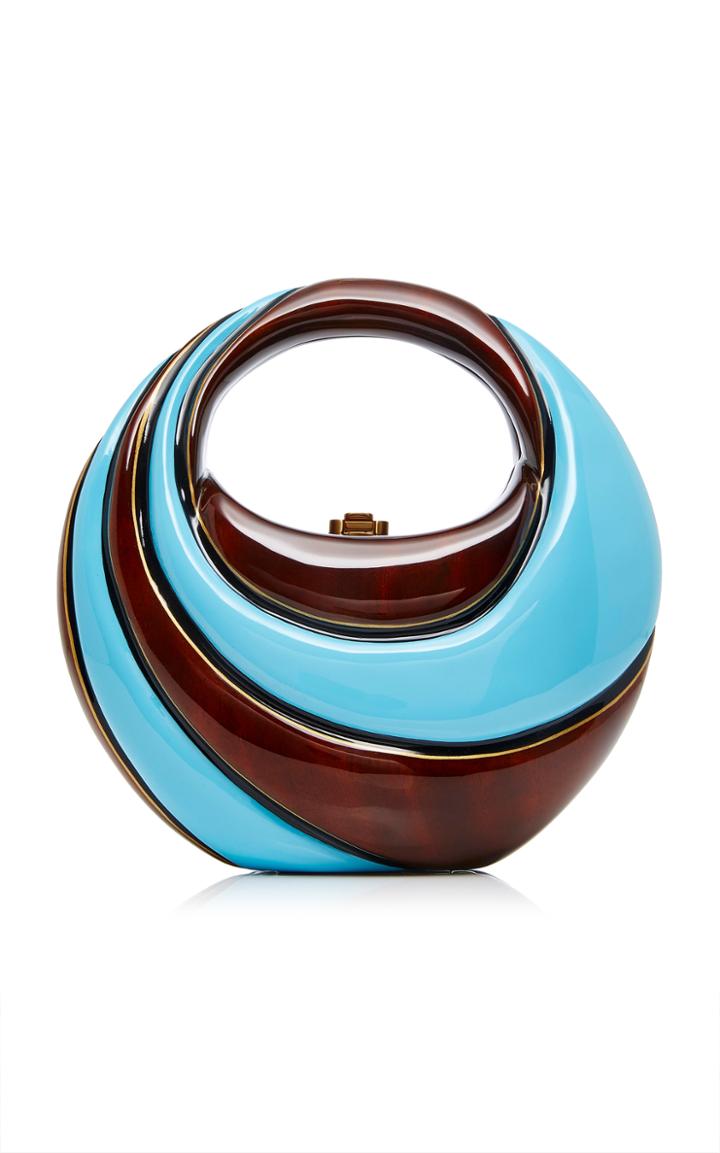 Rocio Coco Blue Swirl Top Handle