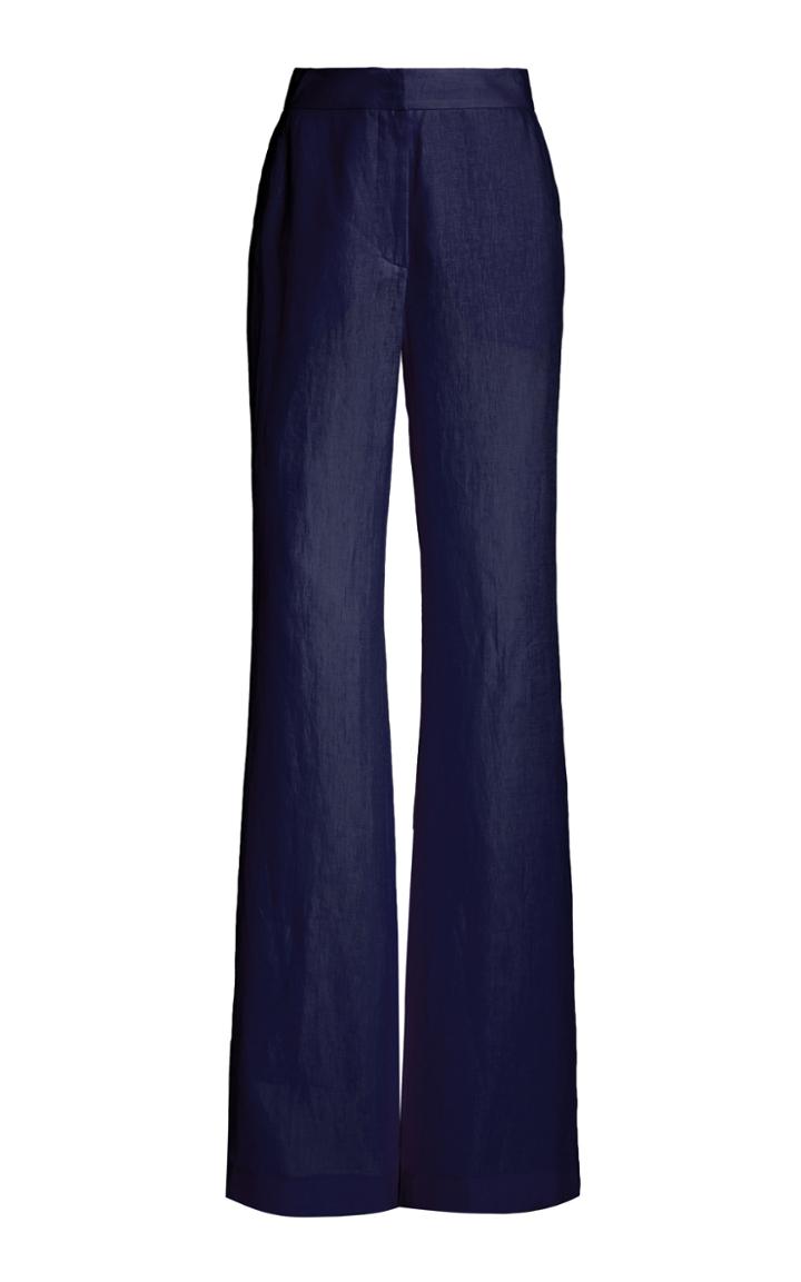 Moda Operandi Gabriela Hearst Sonya Woven Linen Straight-leg Pants