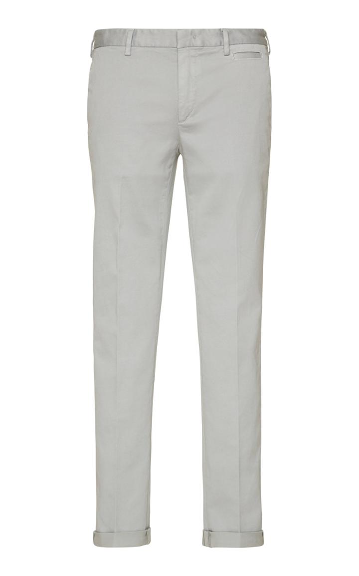 Prada Grey Cotton Five-pocket Chino