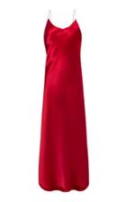 Adriana Iglesias Jadi Silk Satin Maxi Dress