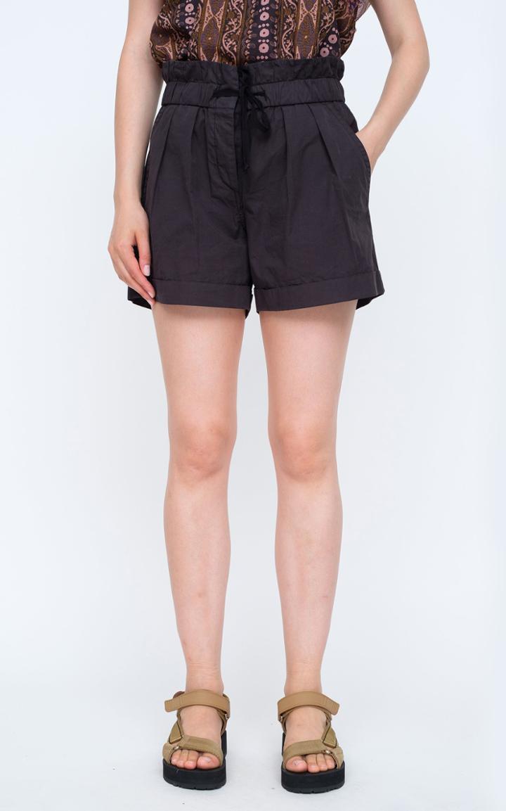 Moda Operandi Sea Mariposa Pleated Cotton Twill Drawstring Shorts