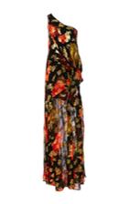 Haney One-shoulder Gown With Leg Cuff