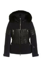 Toni Sailer Aggi Faux Leather-paneled Fur-hood Ski Jacket