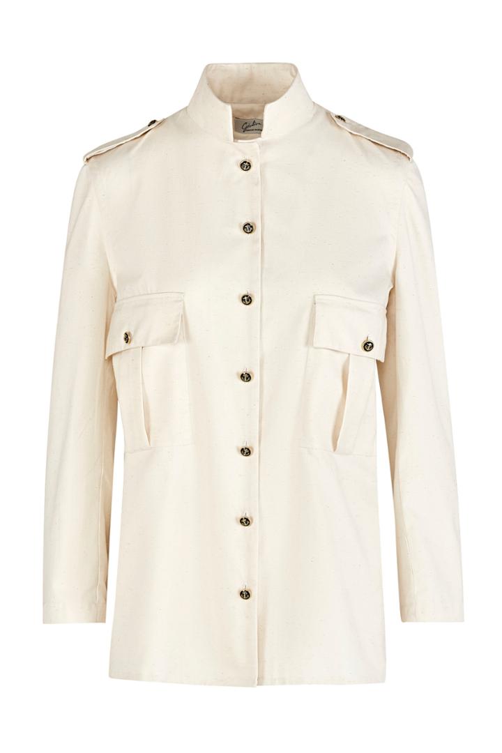 Giuliva Heritage Collection Officer Raw Cotton Twill Jacket