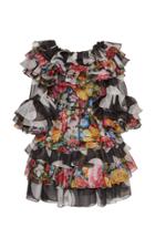 Dolce & Gabbana Ruffled A-line Chiffon Mini Dress