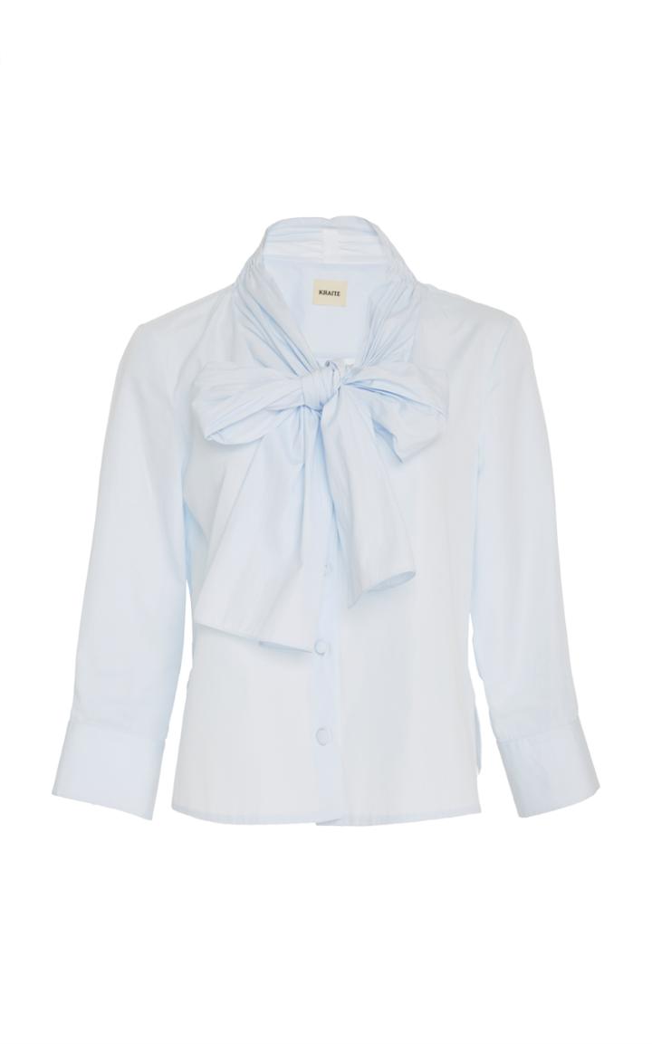 Khaite Natalie Poplin Top