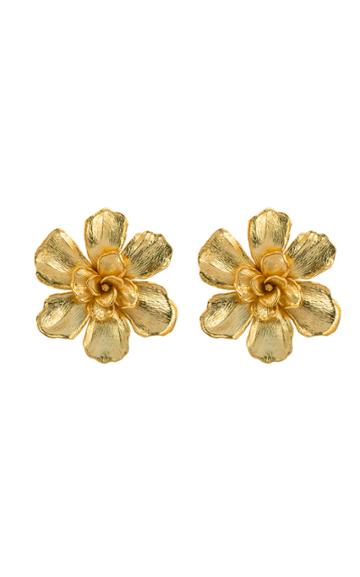 Moda Operandi Valre Gold-plated Magnolia Earrings
