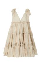 Innika Choo Frilled Ramie Mini Dress