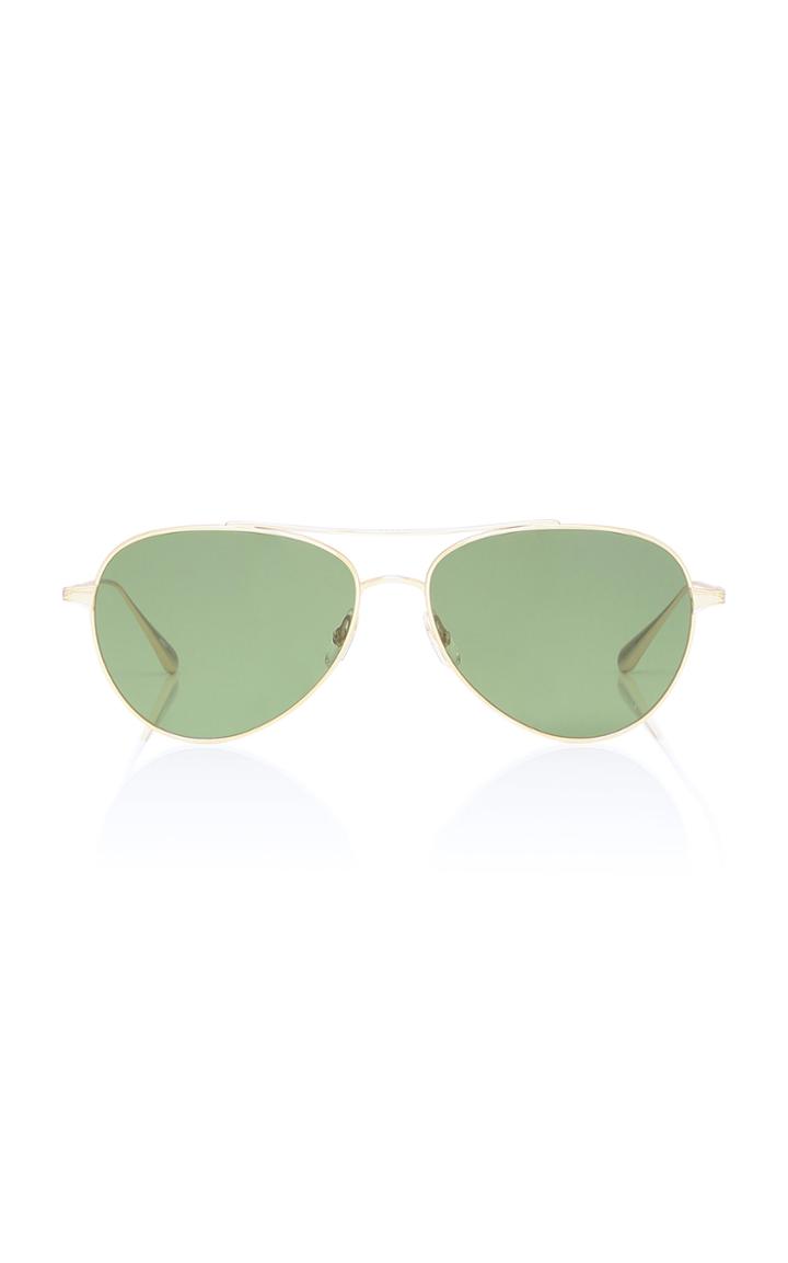 Garrett Leight Aviator-style Metal Sunglasses