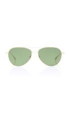 Garrett Leight Aviator-style Metal Sunglasses
