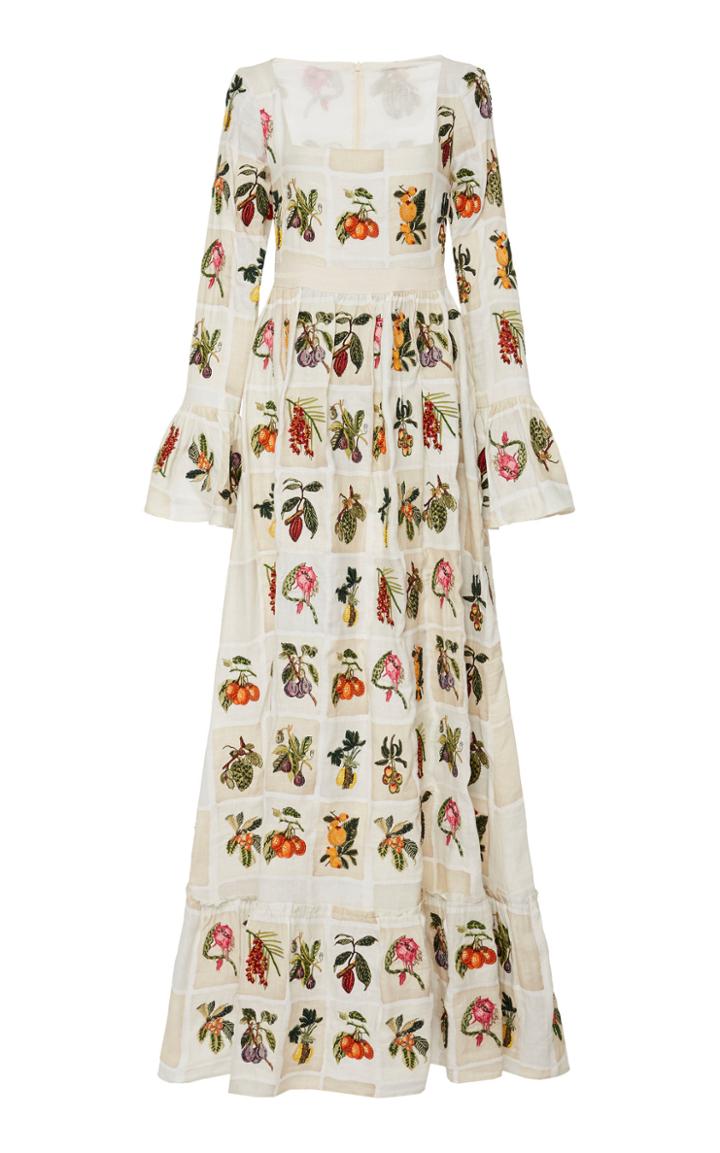Moda Operandi Agua By Agua Bendita Curuba Frutas Maxi Dress Size: S