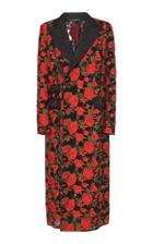 Dolce & Gabbana Rose Macram Overcoat With Lace Lapel