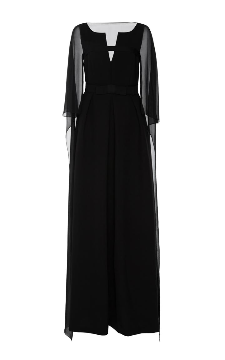 Dice Kayek Cape Back Maxi Dress