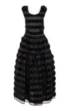 Cecilie Bahnsen Ruth Striped Fil-coup Organza Gown