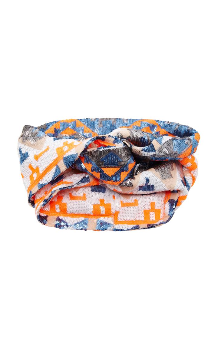 Julia Clancey Aztec Neon Turban