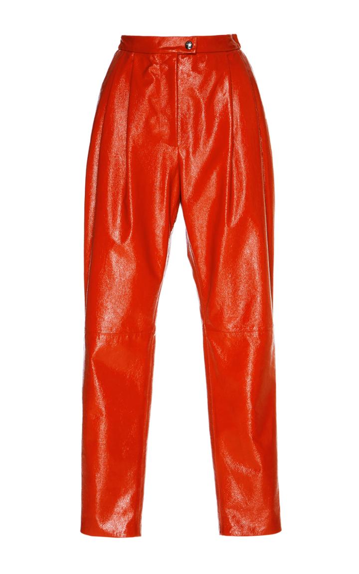 Vivetta Parga High-waisted Leather Pant