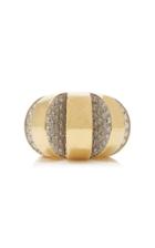 Mahnaz Collection Vintage Diamond & 18k Gold Geometric Cut-out Ring